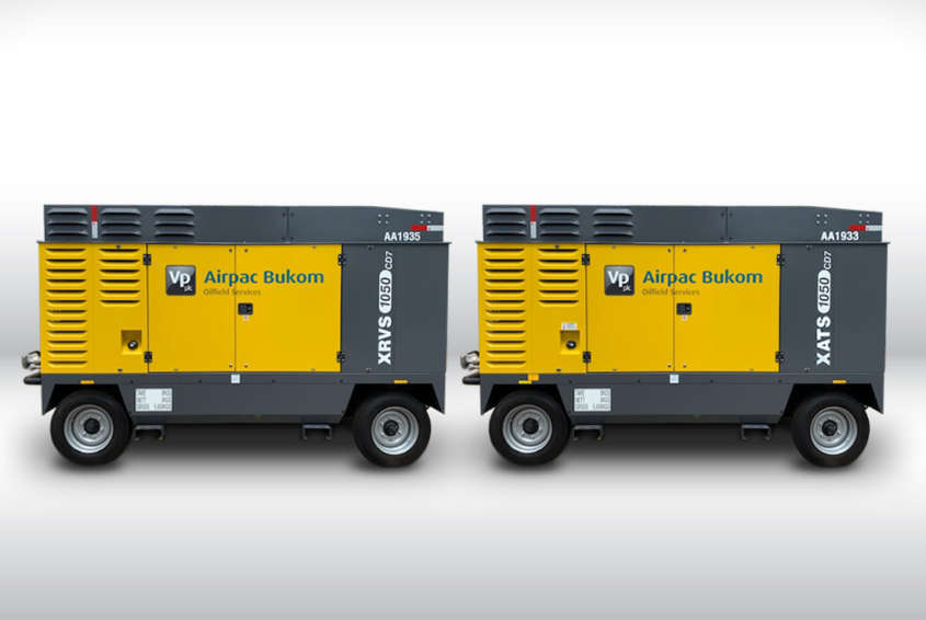 1050 cfm Trailer Mounted Air Compressors